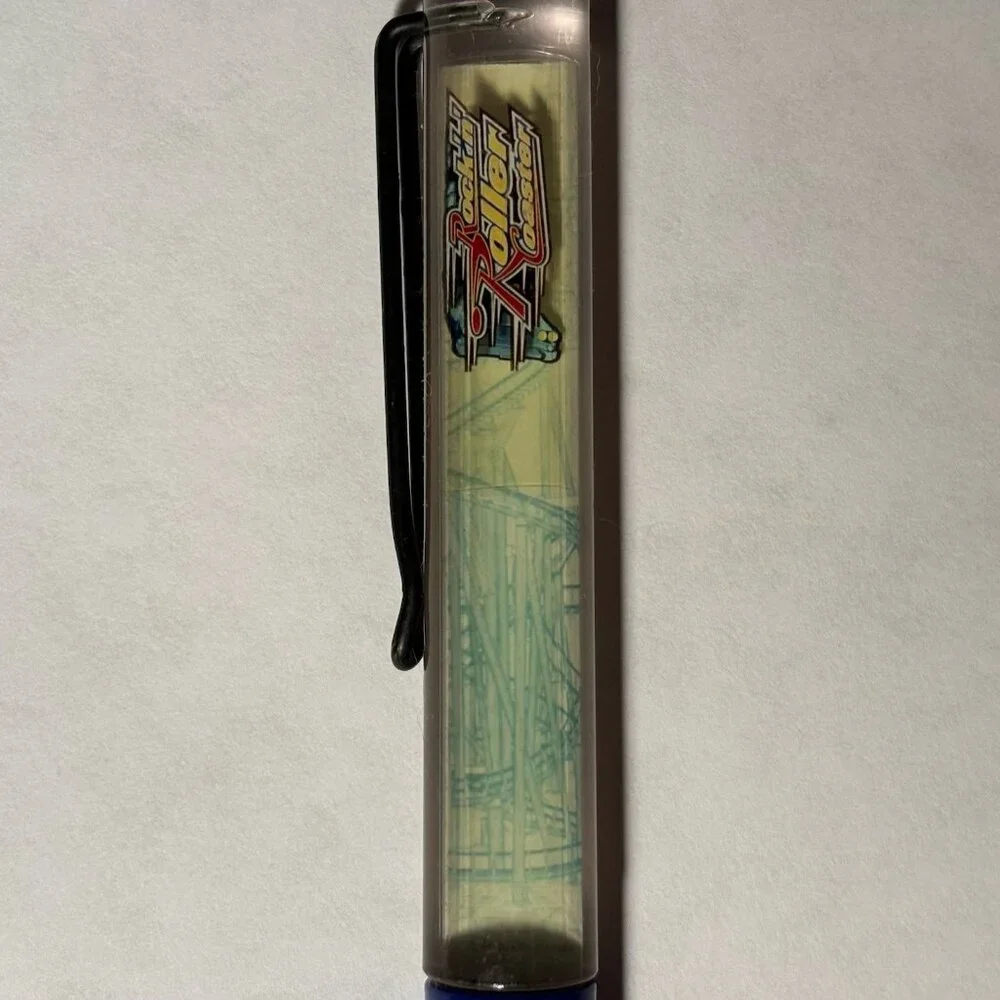 Walt Disney MGM Studios Floaty Pen Mickey Mouse Rides Rockin' Roller Coaster Vtg
